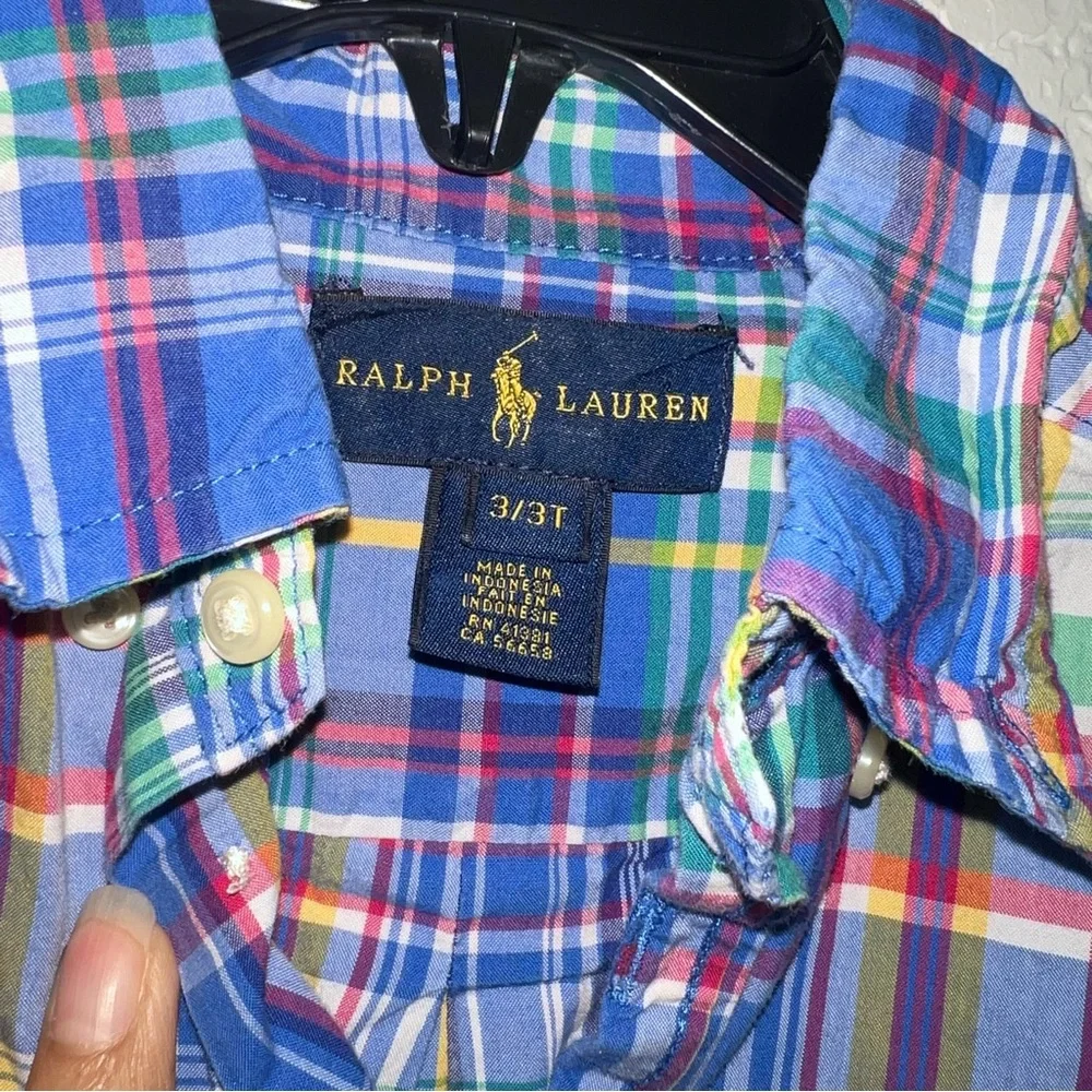 Ralph Lauren Multicolor Plaid button down Shirt - Picture 2 of 3
